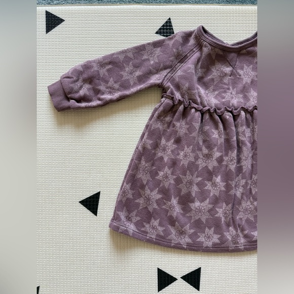 Little Co.|Baby girl Muted boho long sleeve Dress,super soft•••organic cotton - Picture 2 of 7